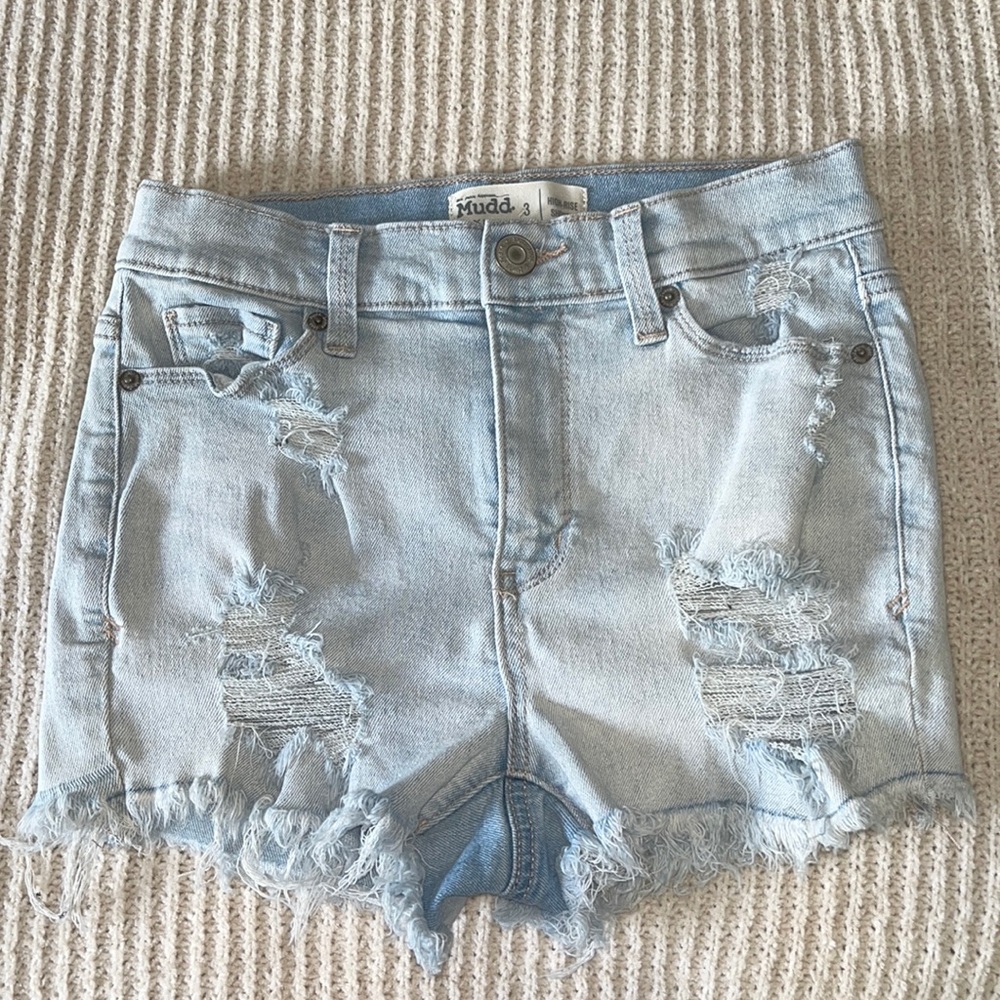 High rise Jean shorts